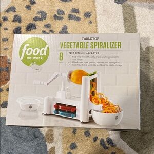 Food Network Tabletop Vegetable Spiralizer - White and Green